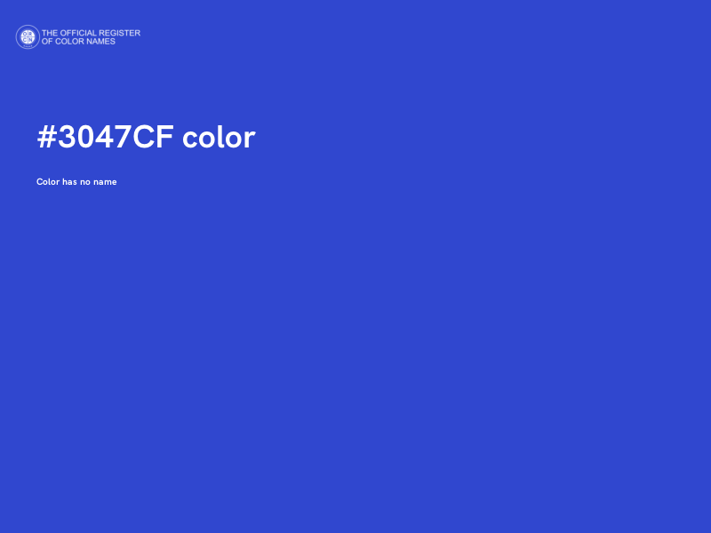 #3047CF color image