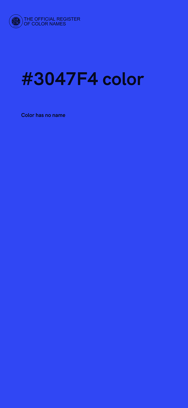 #3047F4 color image