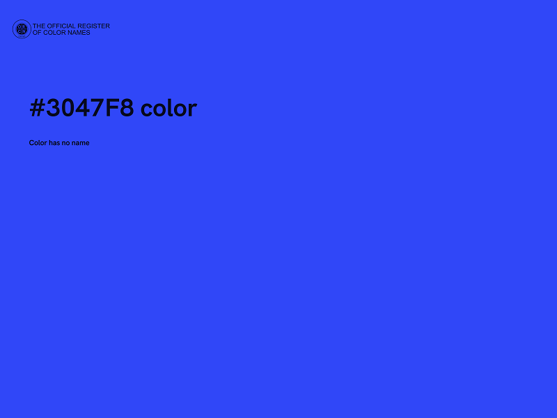#3047F8 color image