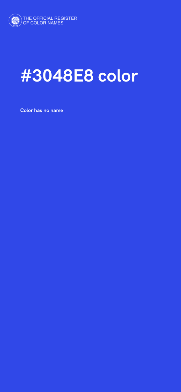 #3048E8 color image