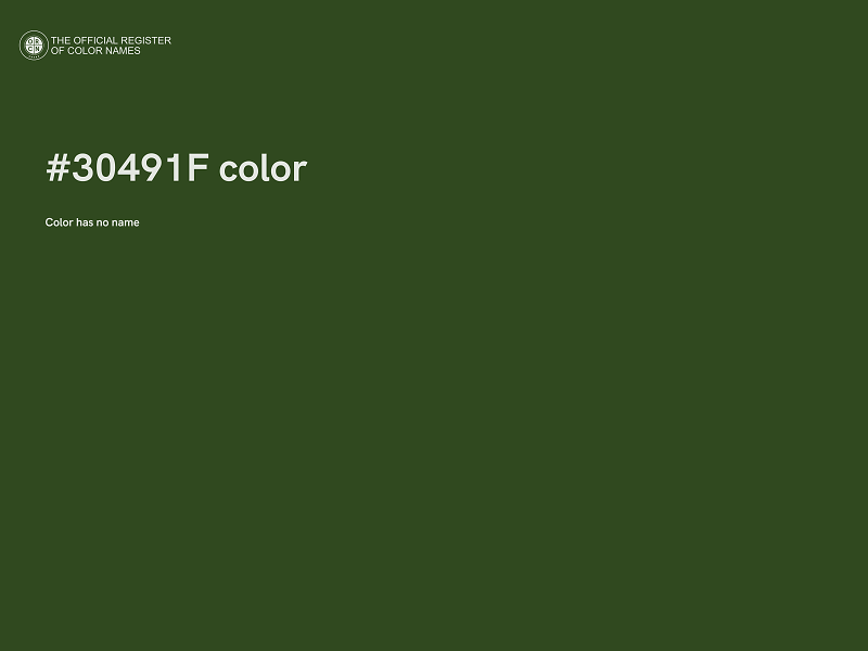 #30491F color image