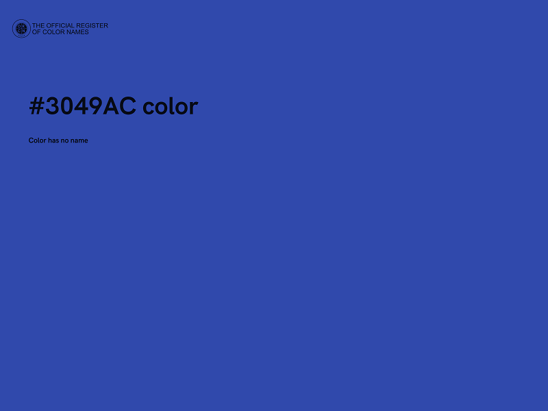 #3049AC color image