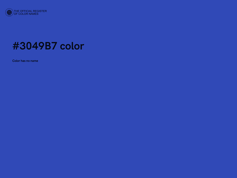 #3049B7 color image