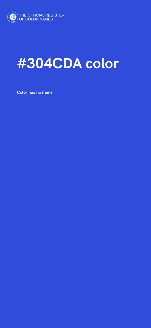 #304CDA color image