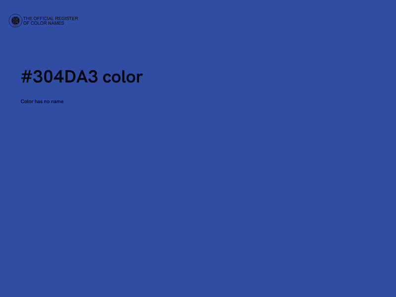 #304DA3 color image