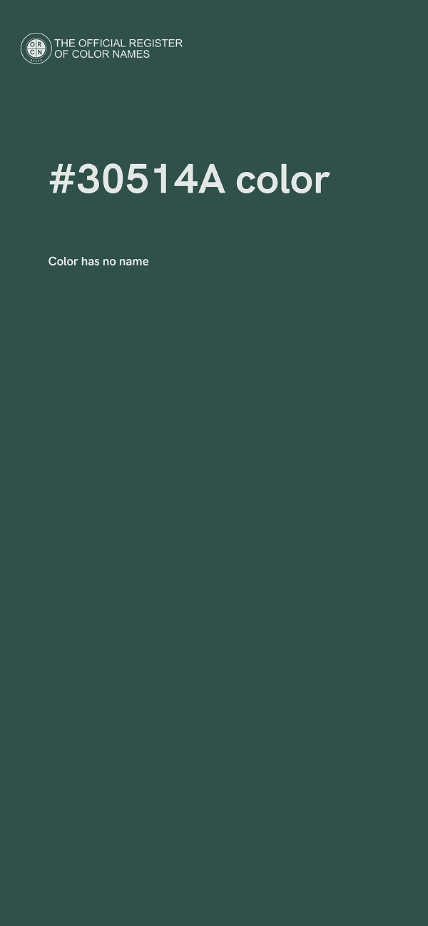 #30514A color image