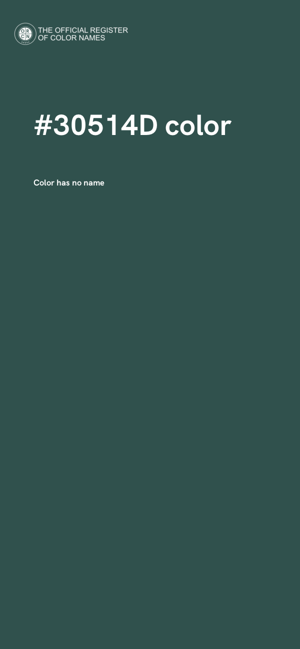 #30514D color image