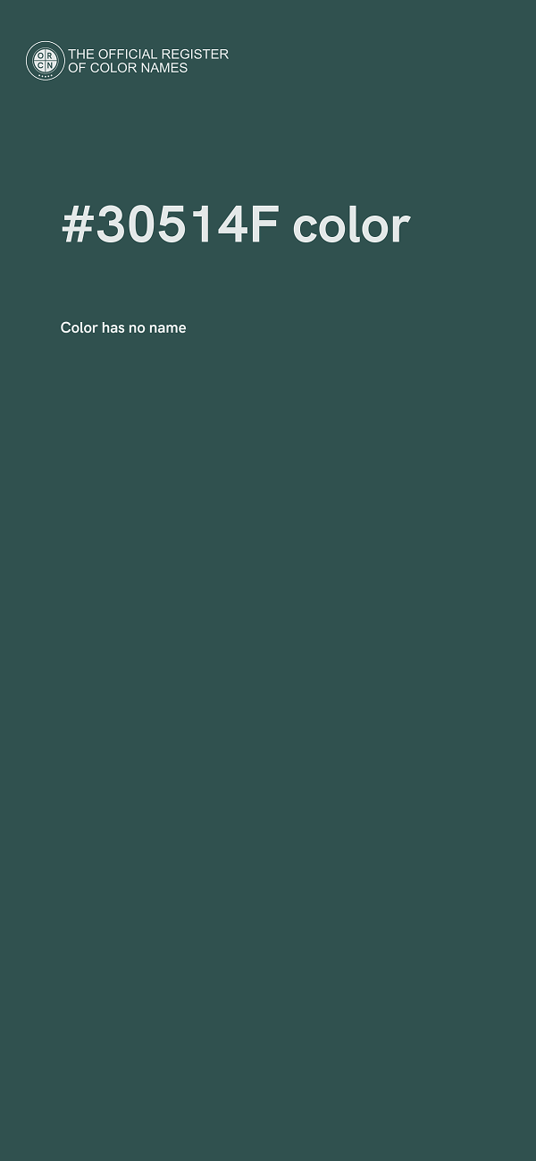 #30514F color image