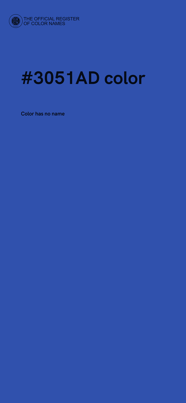 #3051AD color image