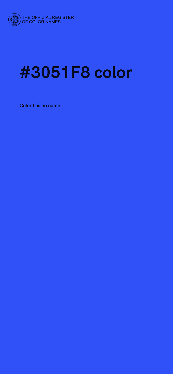 #3051F8 color image