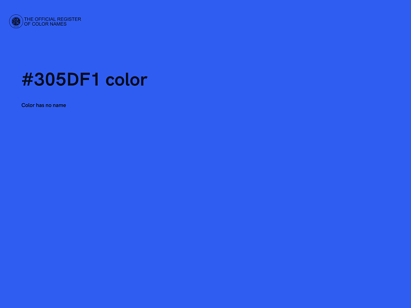 #305DF1 color image