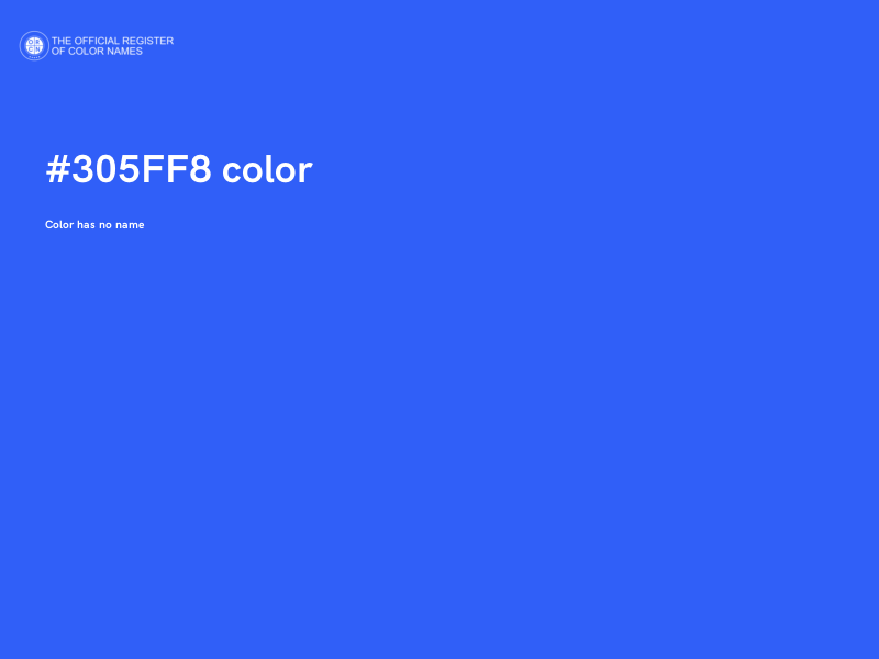 #305FF8 color image