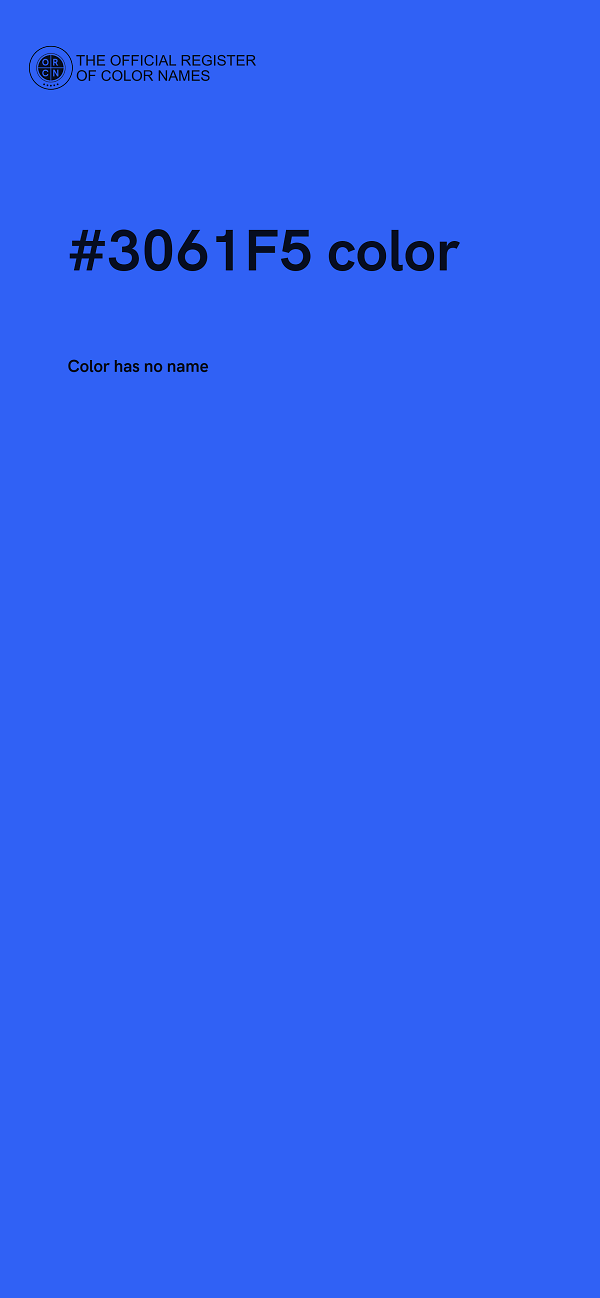 #3061F5 color image