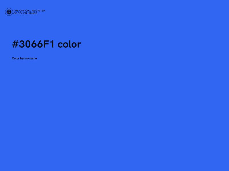 #3066F1 color image