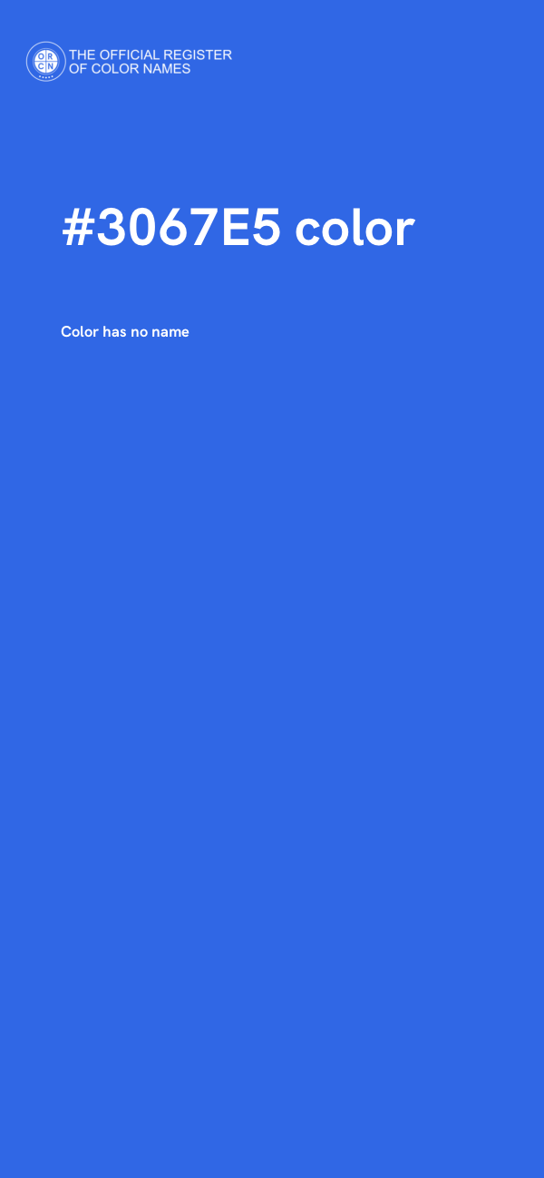 #3067E5 color image