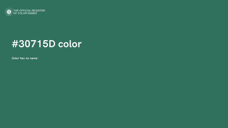 #30715D color image