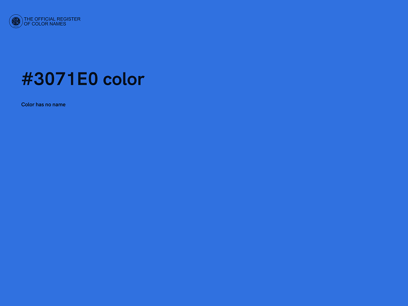 #3071E0 color image