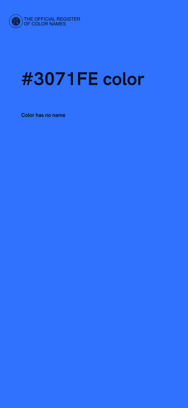 #3071FE color image