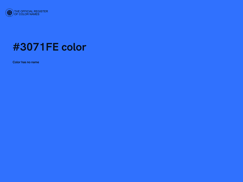 #3071FE color image