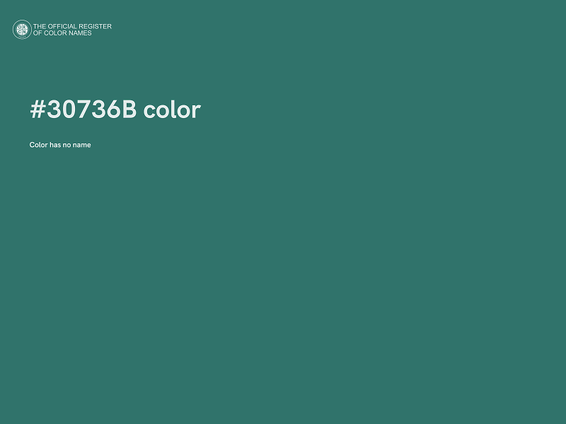 #30736B color image