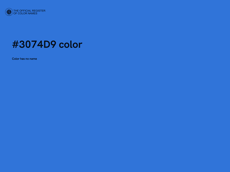 #3074D9 color image