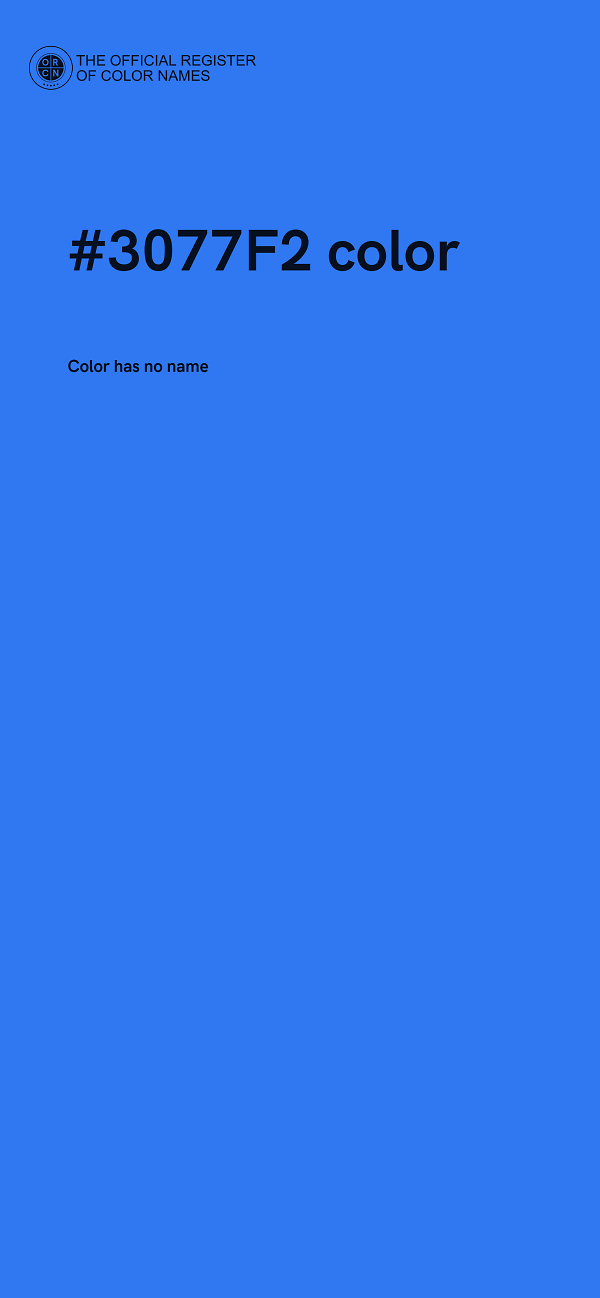 #3077F2 color image