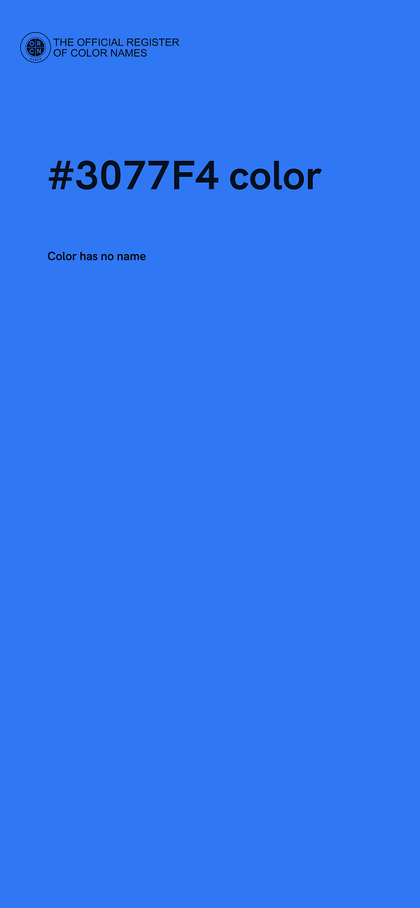 #3077F4 color image