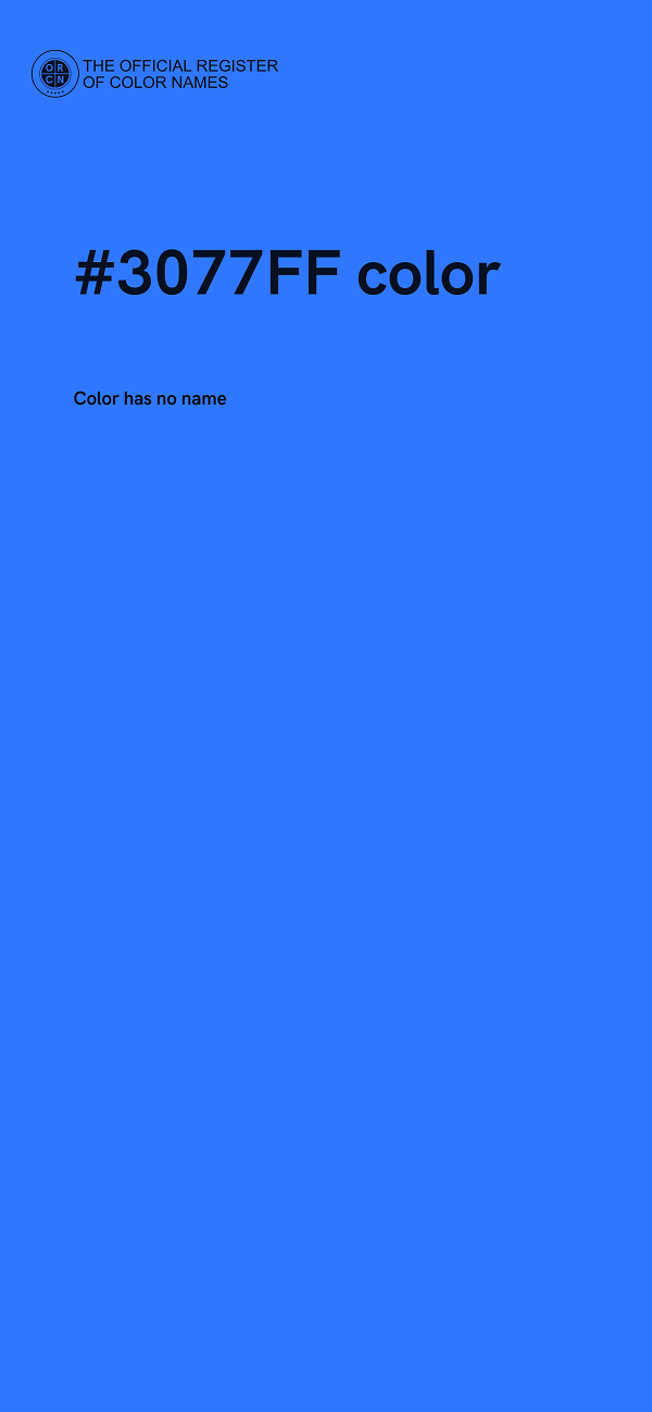 #3077FF color image