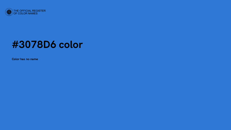 #3078D6 color image