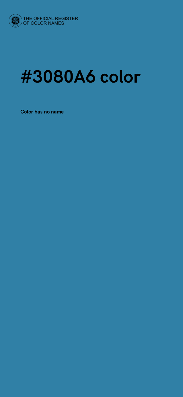 #3080A6 color image