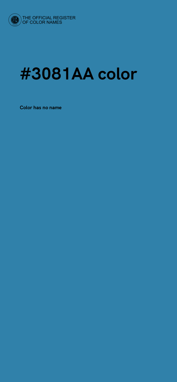 #3081AA color image