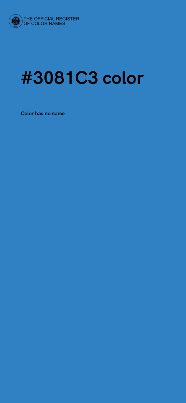 #3081C3 color image