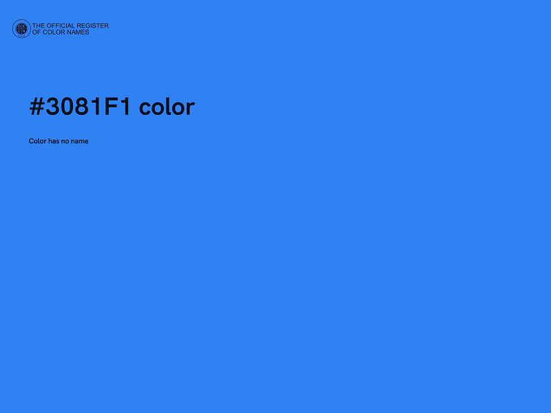 #3081F1 color image