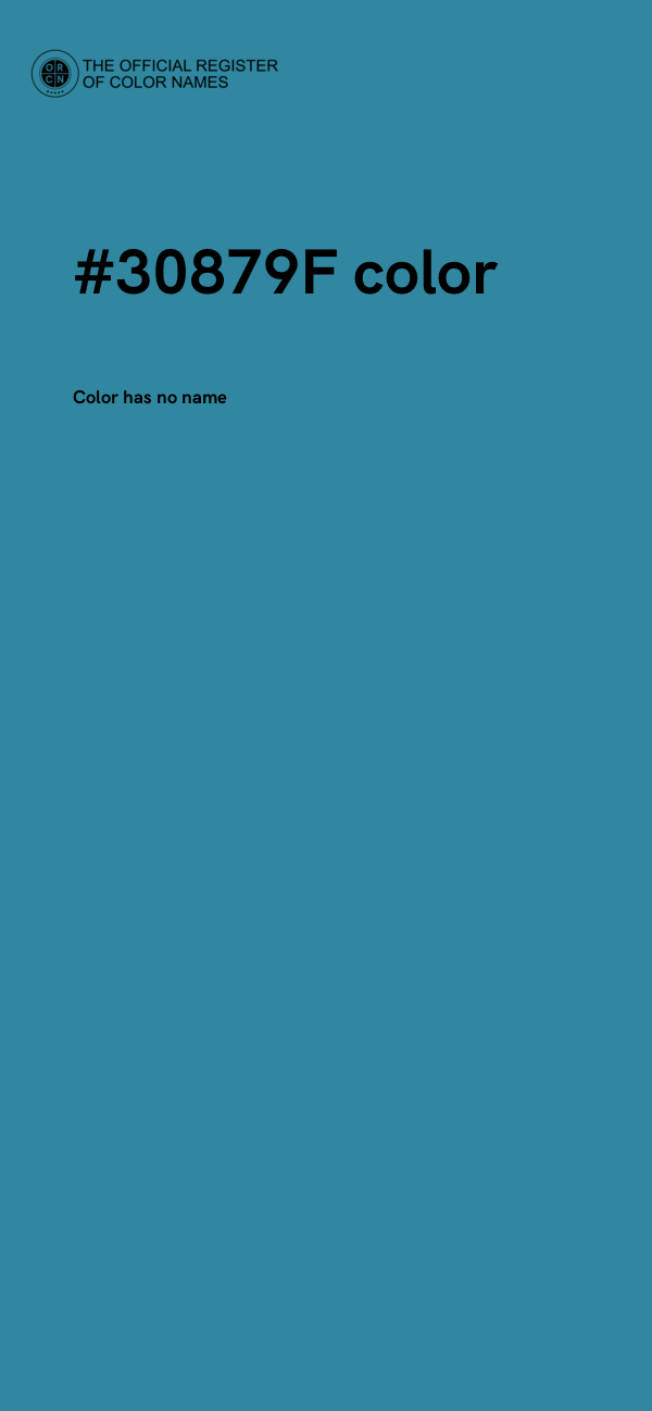 #30879F color image