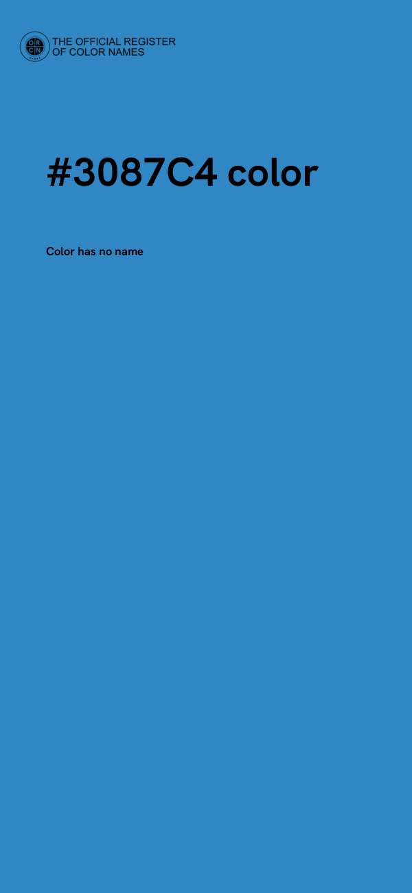 #3087C4 color image