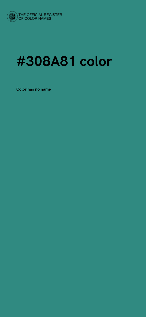 #308A81 color image