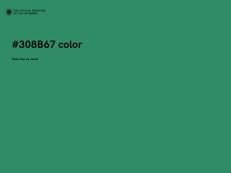 #308B67 color image