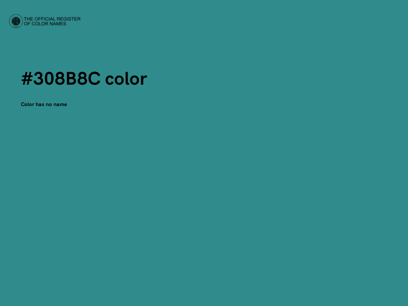 #308B8C color image