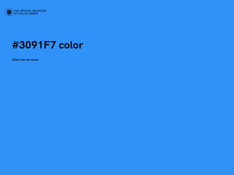 #3091F7 color image