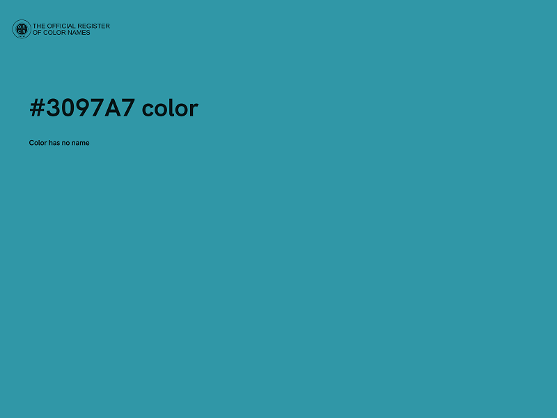 #3097A7 color image