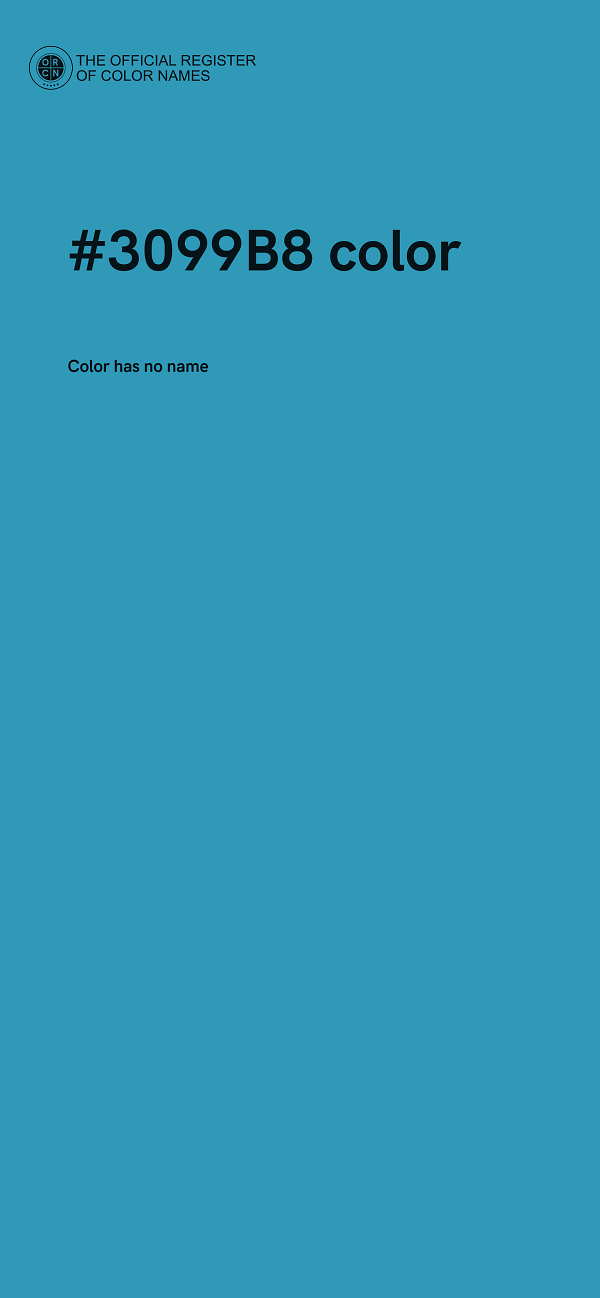 #3099B8 color image