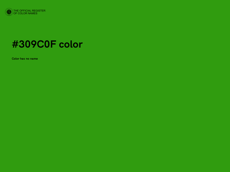 #309C0F color image