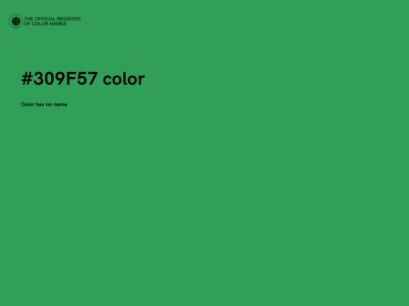 #309F57 color image