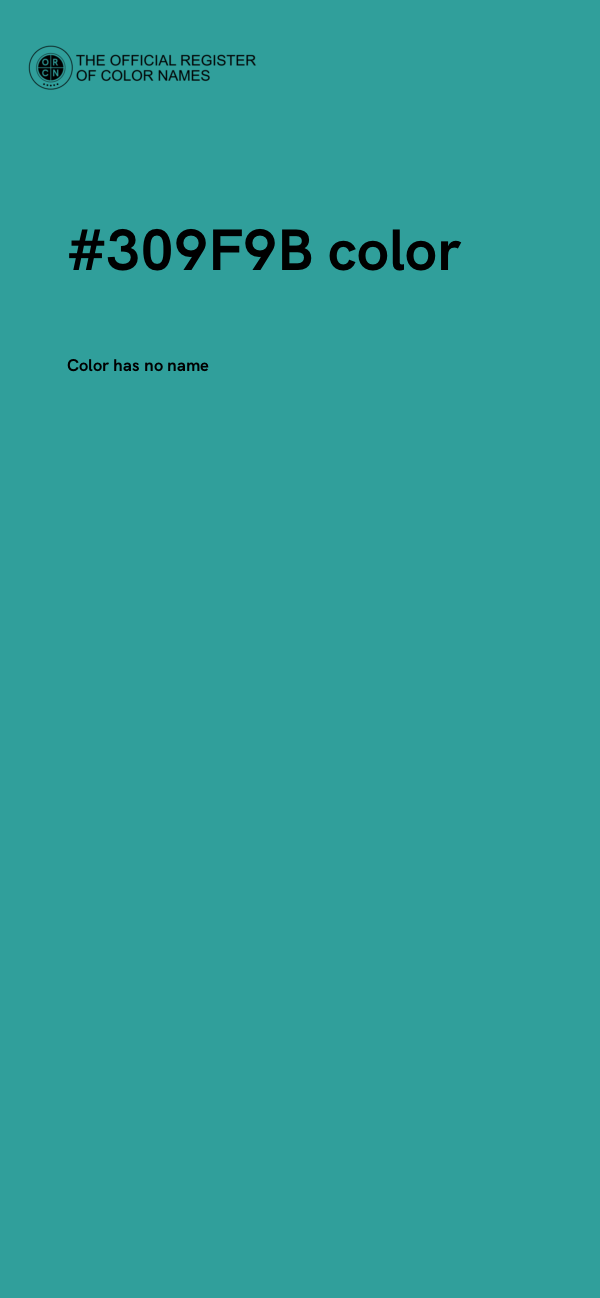 #309F9B color image