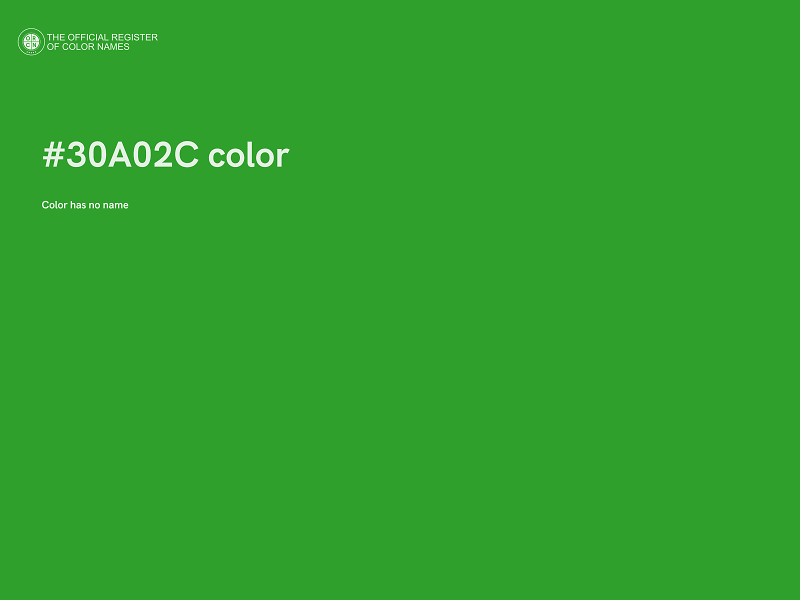 #30A02C color image