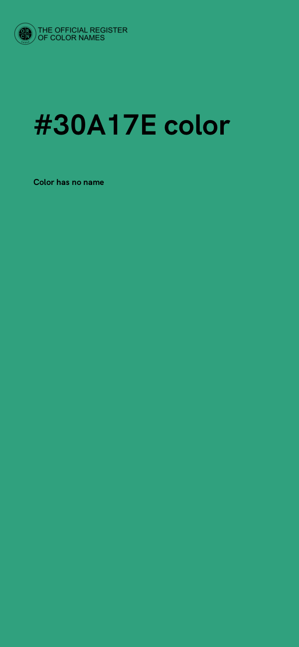 #30A17E color image