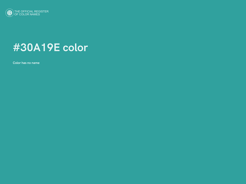 #30A19E color image