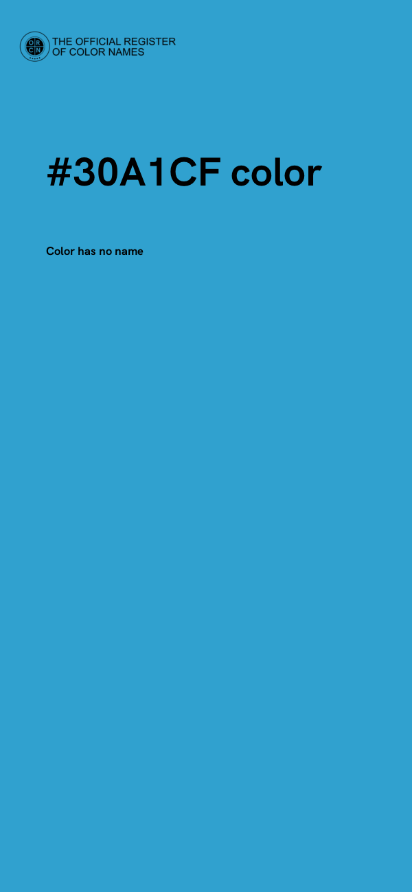 #30A1CF color image