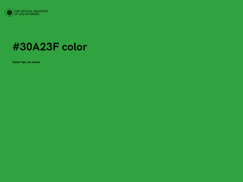 #30A23F color image