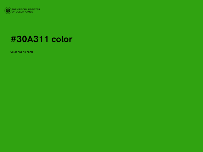 #30A311 color image